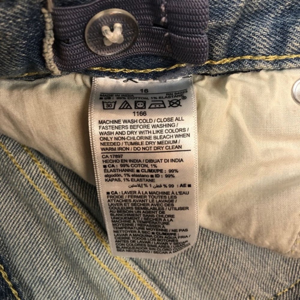 Old Navy Straight Blue Jeans Pants Denim ((size 16)) - Picture 6 of 8